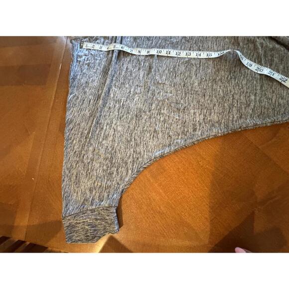 Lane Bryant Women's V-Neck Casual Top - Gray Melange - Picture 6 of 7